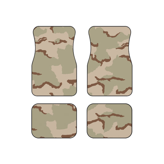 Three-Color Desert Camo All-Weather Car Mats (Set of 4)