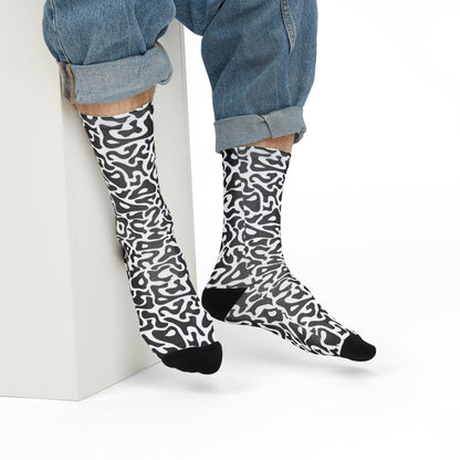 KMA Bacteria Camouflage Crew Socks - Concealing Coloration