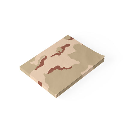 Three-Color Desert Camo Post-it Notepad _ Concealing Coloration