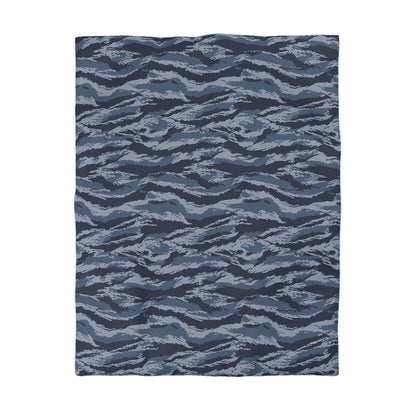 Kamysh Blue Camo Twin Bed Duvet Cover