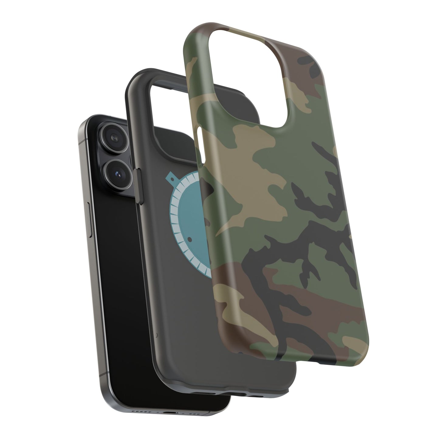 M81 Woodland Camo Magsafe iPhone 15 Pro Field Case
