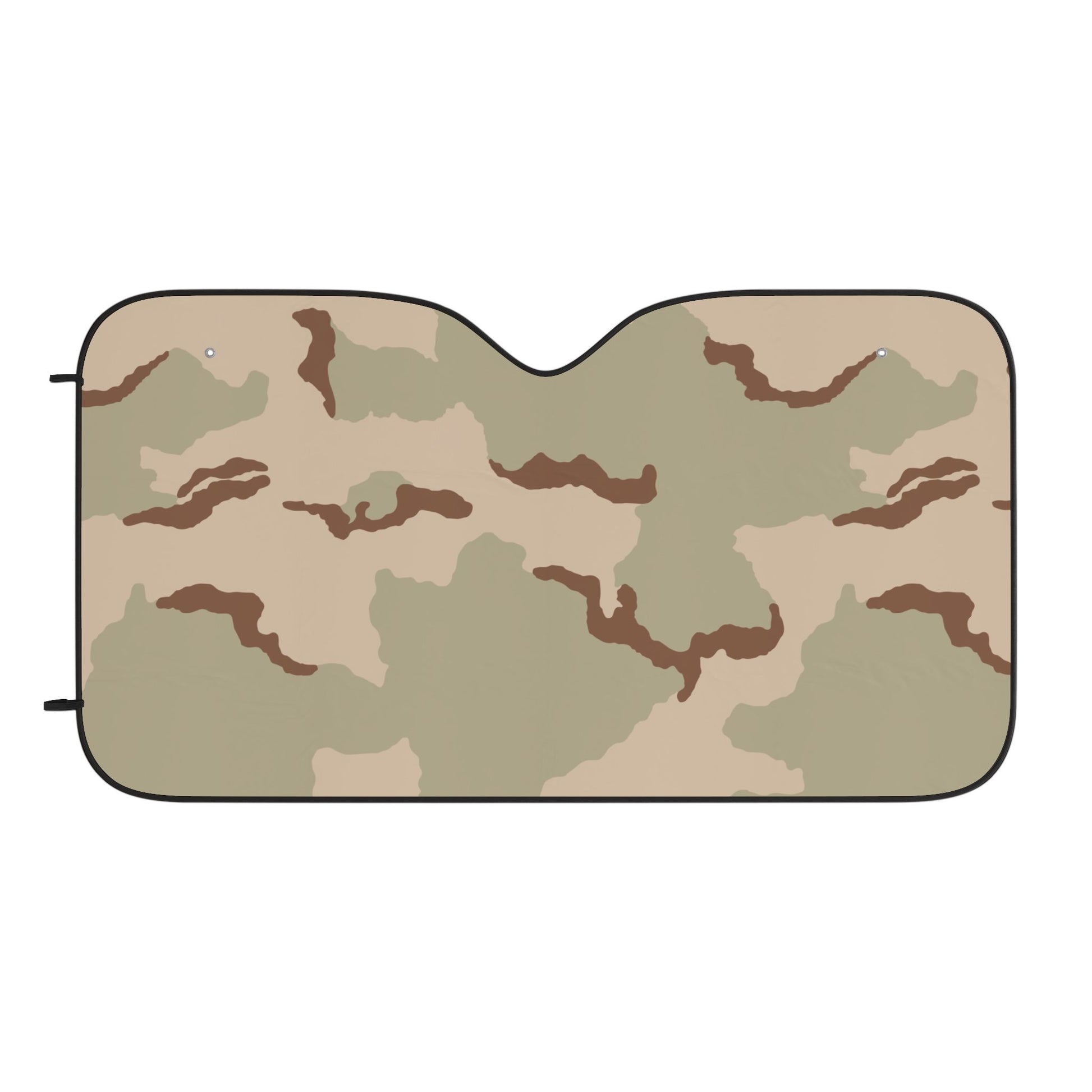 Three-Color Desert Camo Windshield Sun Shade