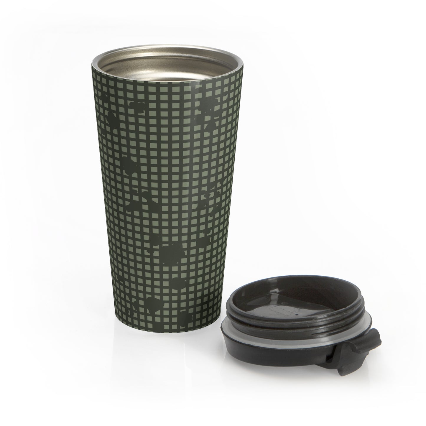 Desert Night Camo Stainless Steel 15oz Travel Mug.