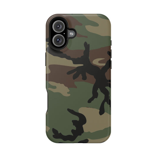 M81 Woodland Camouflage Magsafe iPhone 16 Plus Field Case