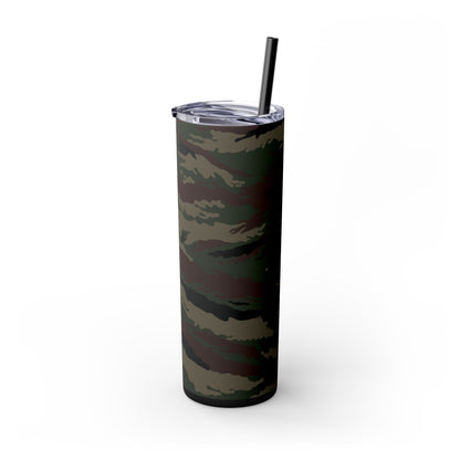 Kamysh Woodland Camo Skinny 20oz Tumbler with Straw