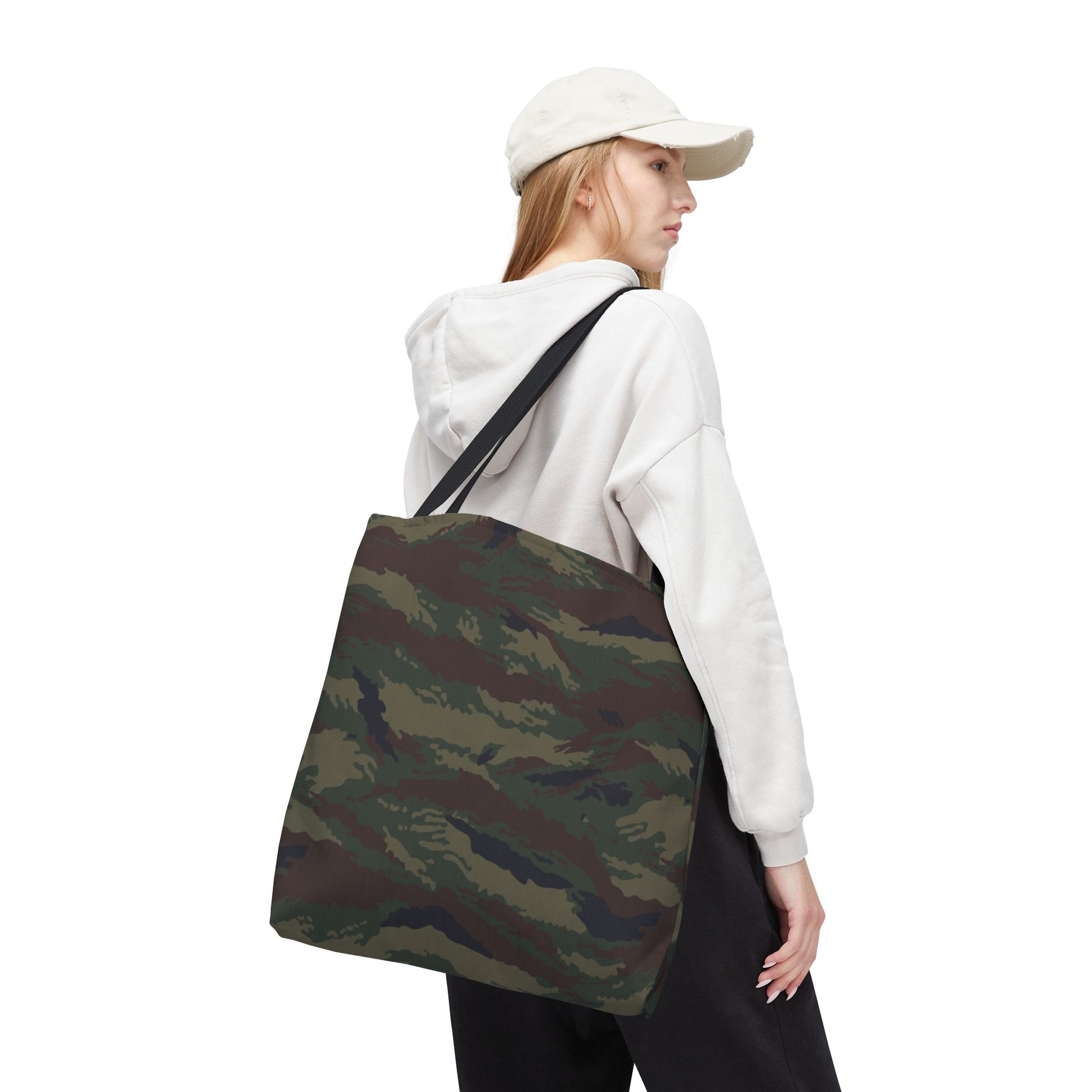 Kamysh Woodland Camo Vertical Tote Bag