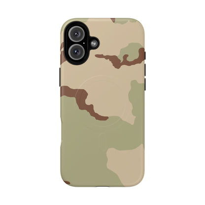 Three-Color Desert Camo MagSafe iPhone 16 Plus Field Case