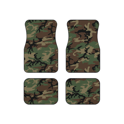 M81 Woodland Camo All-Weather Car Mats (Set of 4)