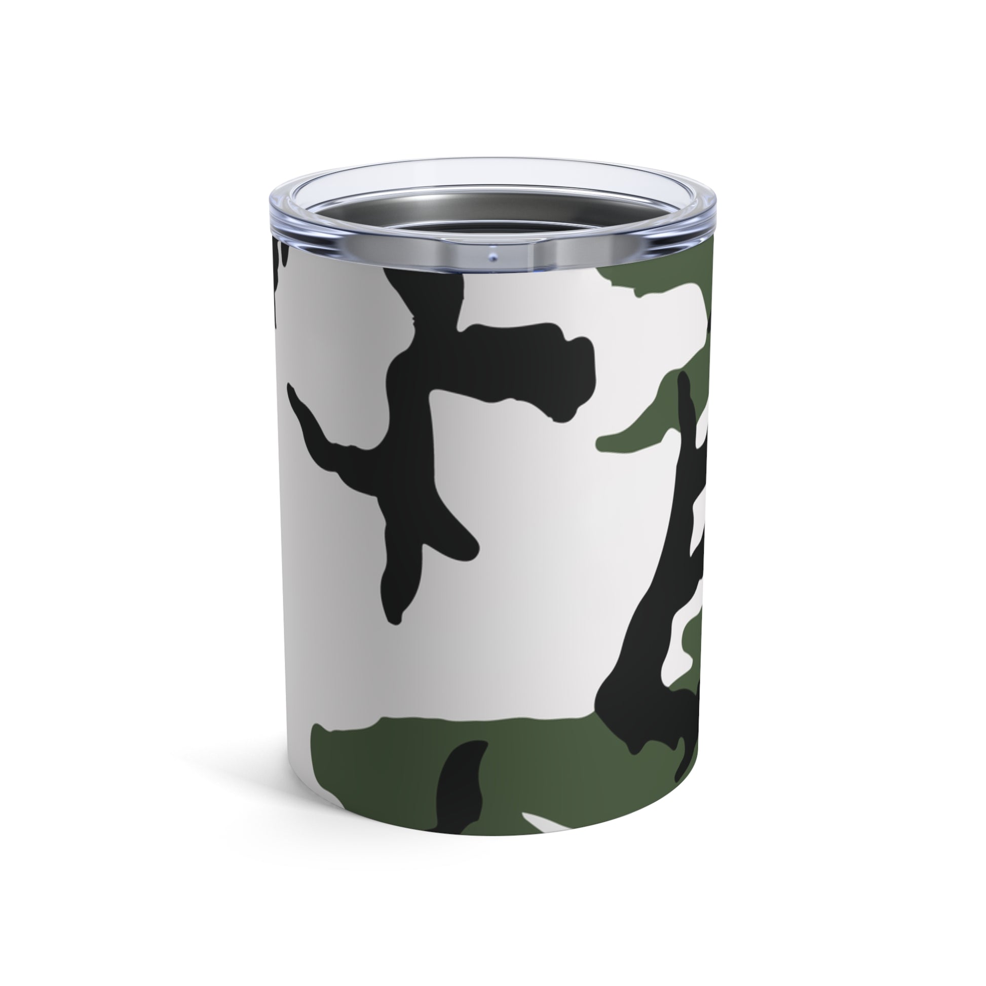 Three-Color Snow Camo 10oz Tumbler.