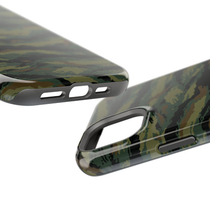 Kamysh Woodland Camo MagSafe iPhone 15 Pro Max Field Case _ Concealing Coloration