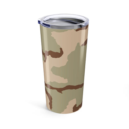 Three-Color Desert Camo 20oz Tumbler.