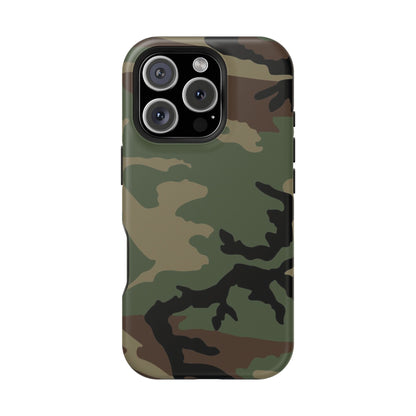 M81 Woodland Camo Magsafe iPhone 16 Pro Field Case _ Concealing Coloration