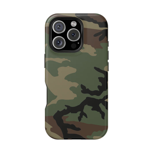 M81 Woodland Camo Magsafe iPhone 16 Pro Field Case _ Concealing Coloration