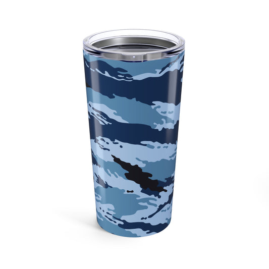 Kamysh Blue Camo 20oz Tumbler.