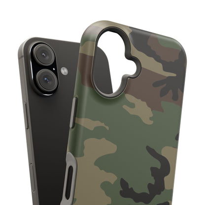 M81 Woodland Camo Magsafe iPhone 16 Field Case _ Concealing Coloration
