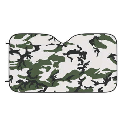 Three-Color Snow Camo Windshield Sun Shade