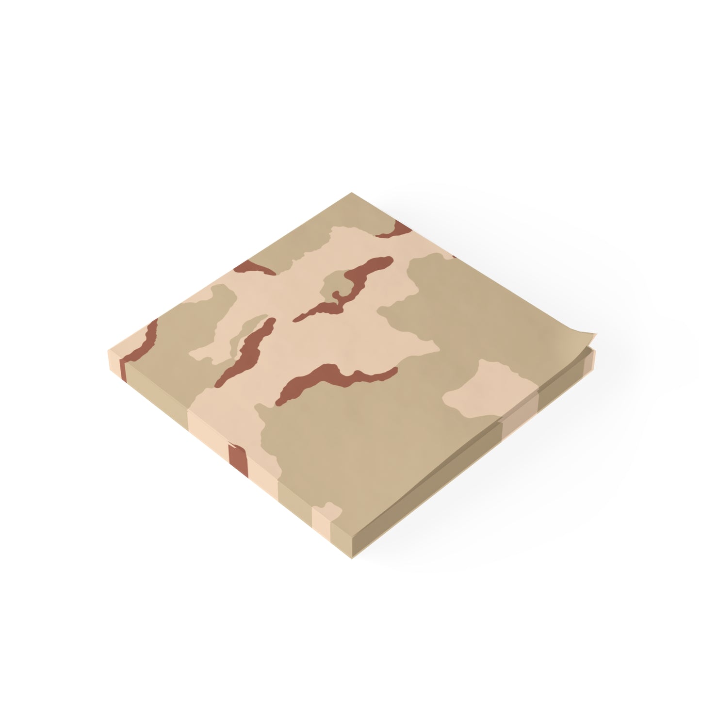 Three-Color Desert Camo Post-it Notepad _ Concealing Coloration