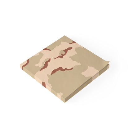 Three-Color Desert Camo Post-it Notepad _ Concealing Coloration