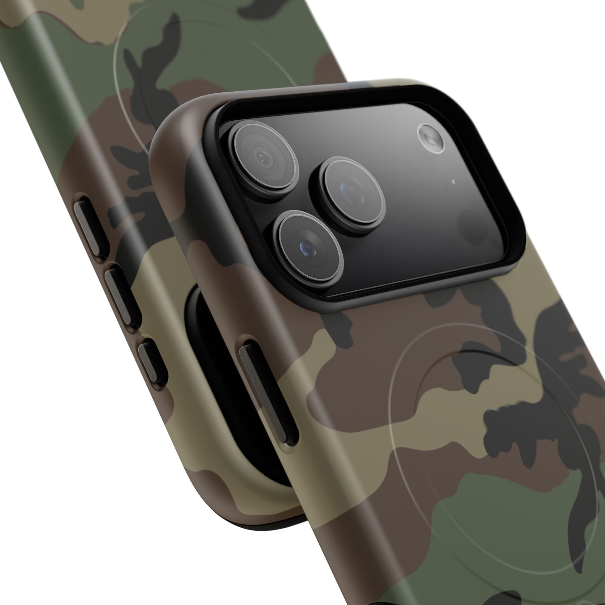 M81 Woodland Camo MagSafe iPhone 17 Pro Max Field Case _ Concealing Coloration