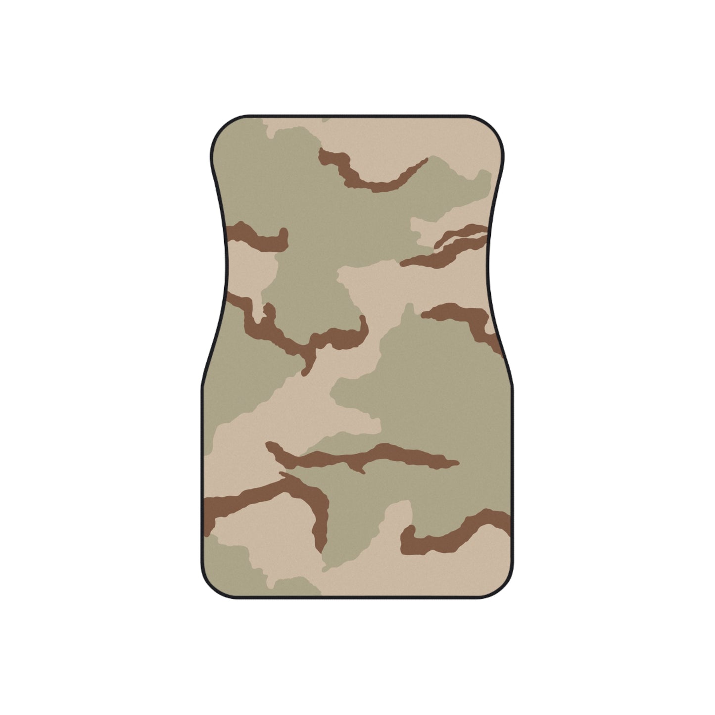 Three-Color Desert Camo Front Seat Car Mats (Set of 2)