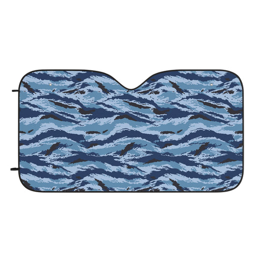 Kamysh Blue Camo Windshield Sun Shade
