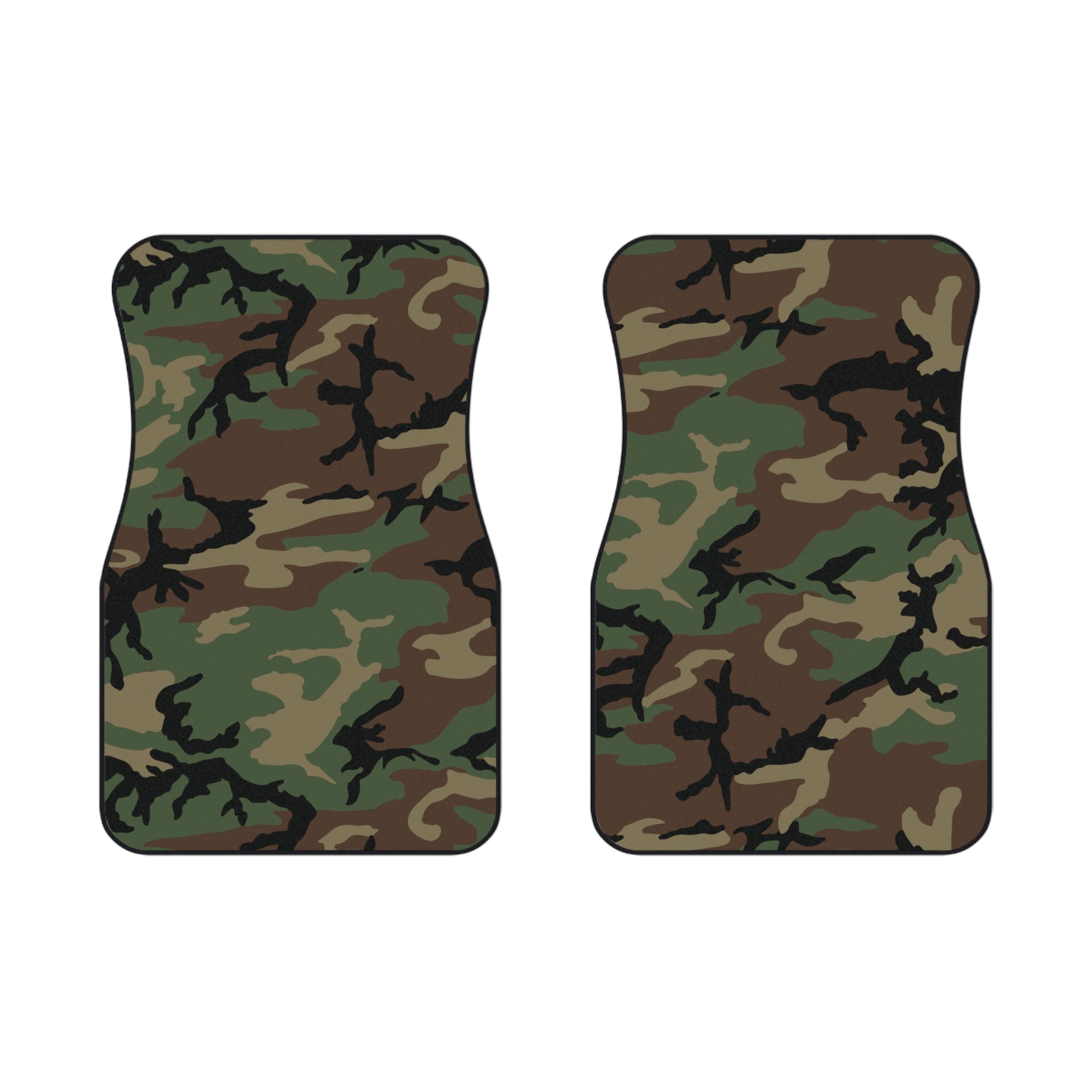 M81 Woodland Camo Front Seat Car Mats (Set of 2).