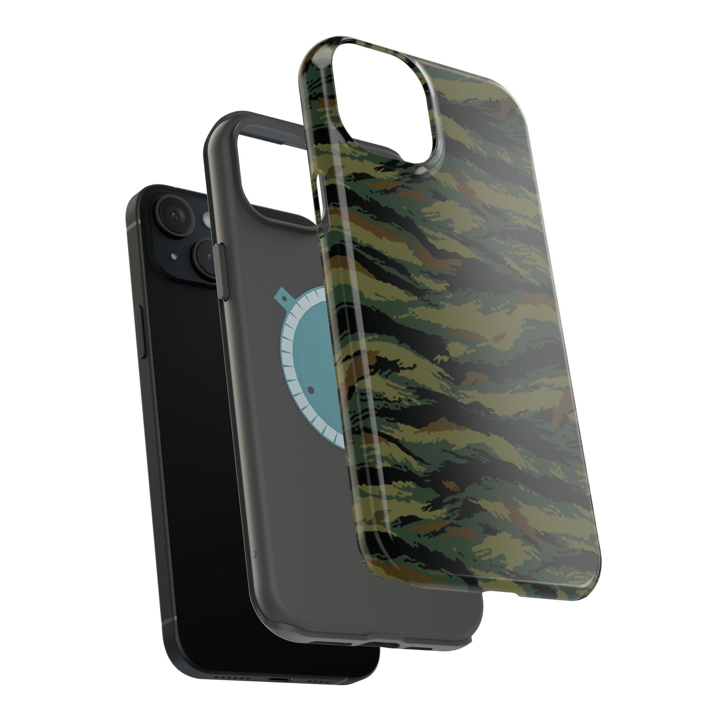 Kamysh Woodland Camo MagSafe iPhone 15 Pro Max Field Case _ Concealing Coloration