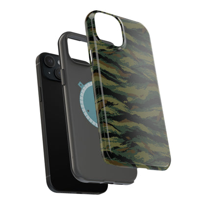 Kamysh Woodland Camo MagSafe iPhone 15 Pro Max Field Case _ Concealing Coloration