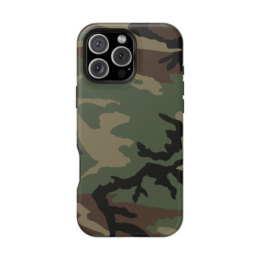 M81 Woodland Camo Magsafe iPhone 16 Pro Max Field Case _ Concealing Coloration