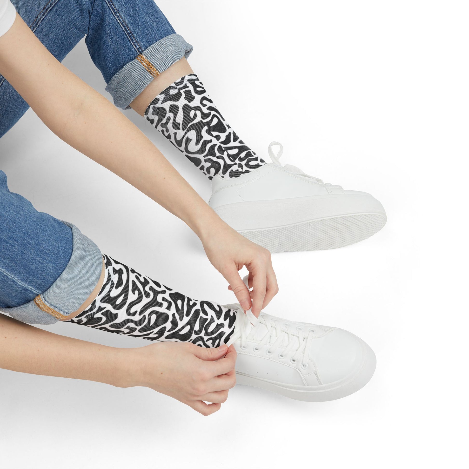 KMA Bacteria Camouflage Crew Socks - Concealing Coloration