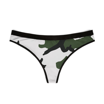 Three-Color Snow Camo Women's Thong