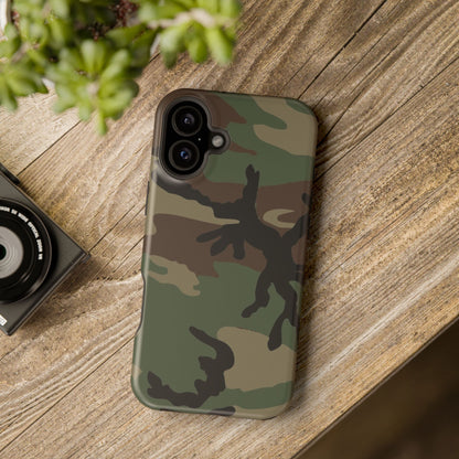 M81 Woodland Camouflage Magsafe iPhone 16 Plus Field Case