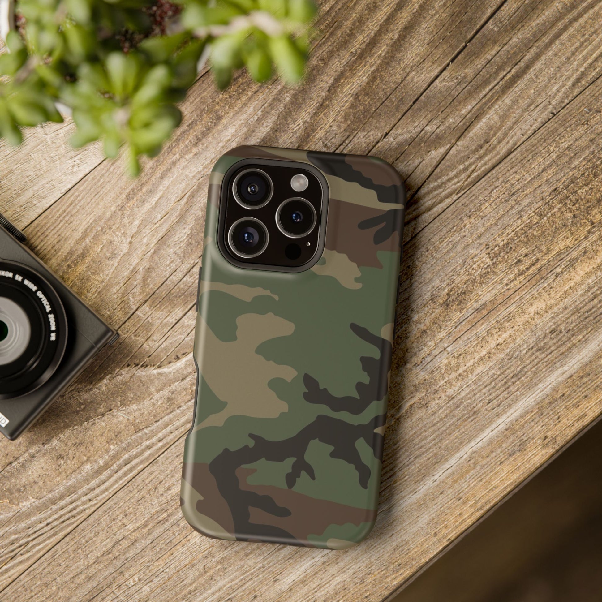 M81 Woodland Camo Magsafe iPhone 16 Pro Field Case _ Concealing Coloration