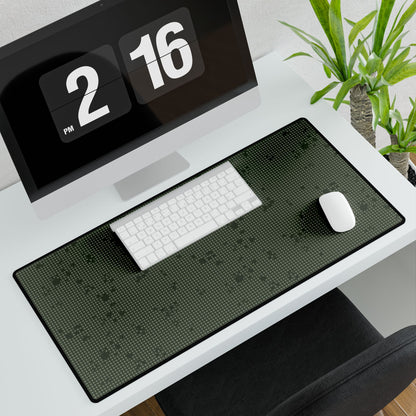 Desert Night Camo Desk Mat Dark Green Desk Mat Subtle