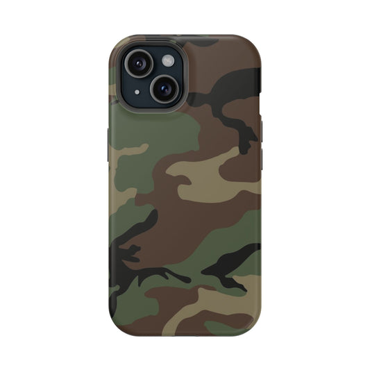 M81 Woodland Camo Magsafe iPhone 15 Field Case _ Concealing Coloration