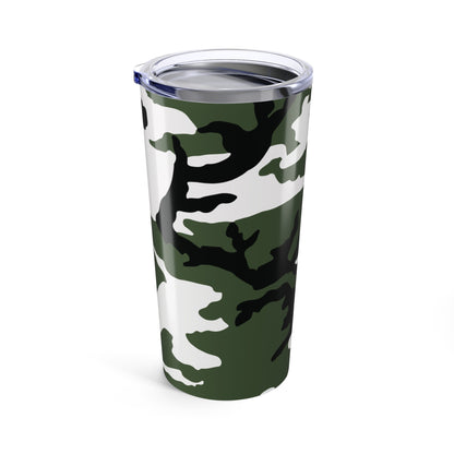 Three-Color Snow Camo 20oz Tumbler.