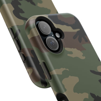 M81 Woodland Camo Magsafe iPhone 16 Field Case _ Concealing Coloration