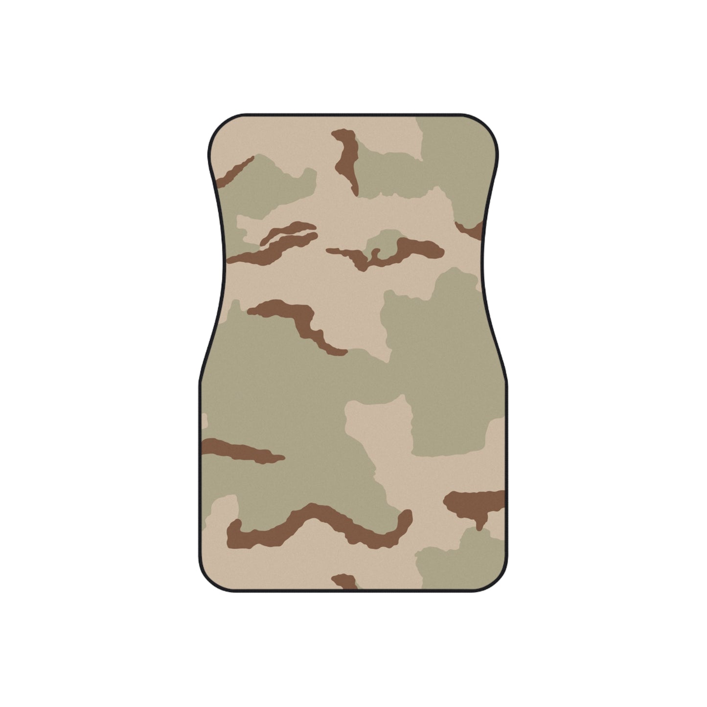 Three-Color Desert Camo Front Seat Car Mats (Set of 2)