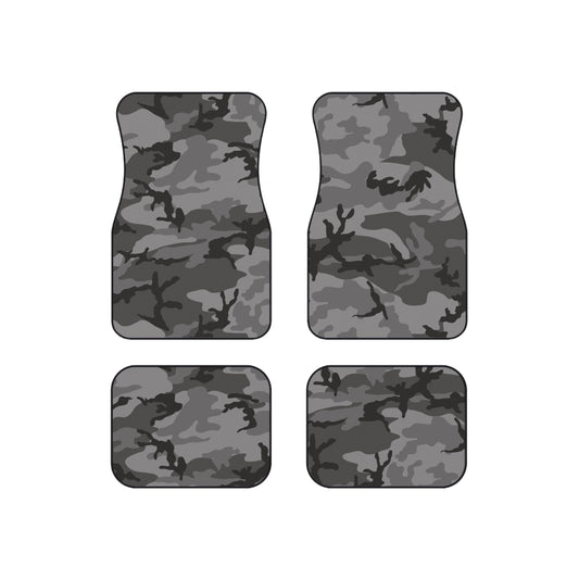 M81 Urban Camo All-Weather Car Mats (Set of 4) (Gray-Dominant).