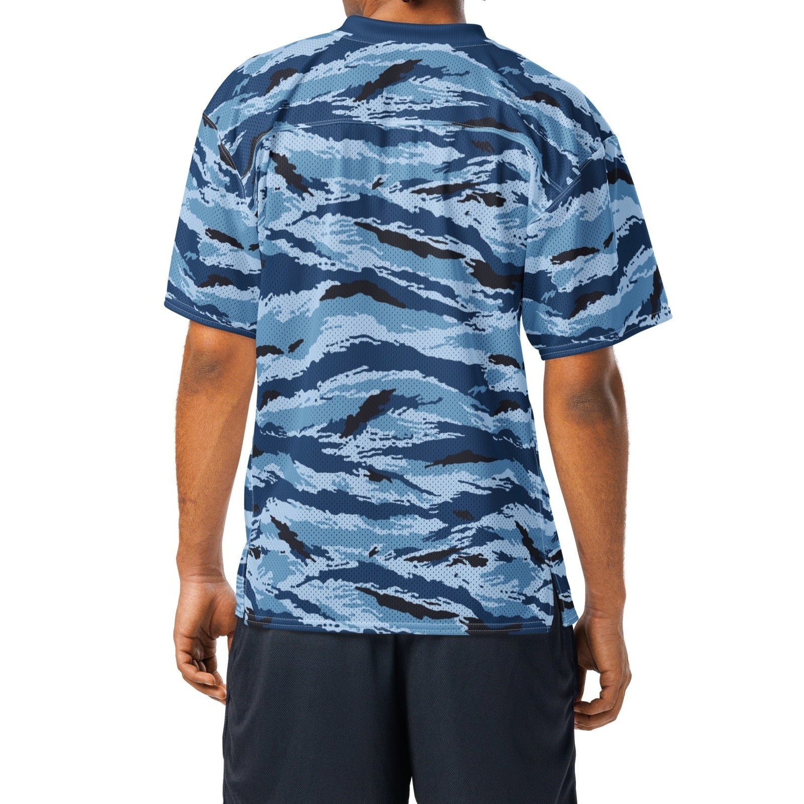 Kamysh Blue Camo Football Jersey