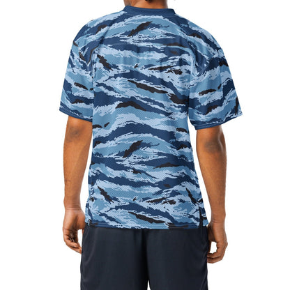 Kamysh Blue Camo Football Jersey