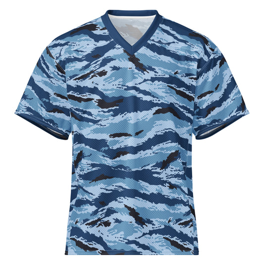 Kamysh Blue Camo Football Jersey