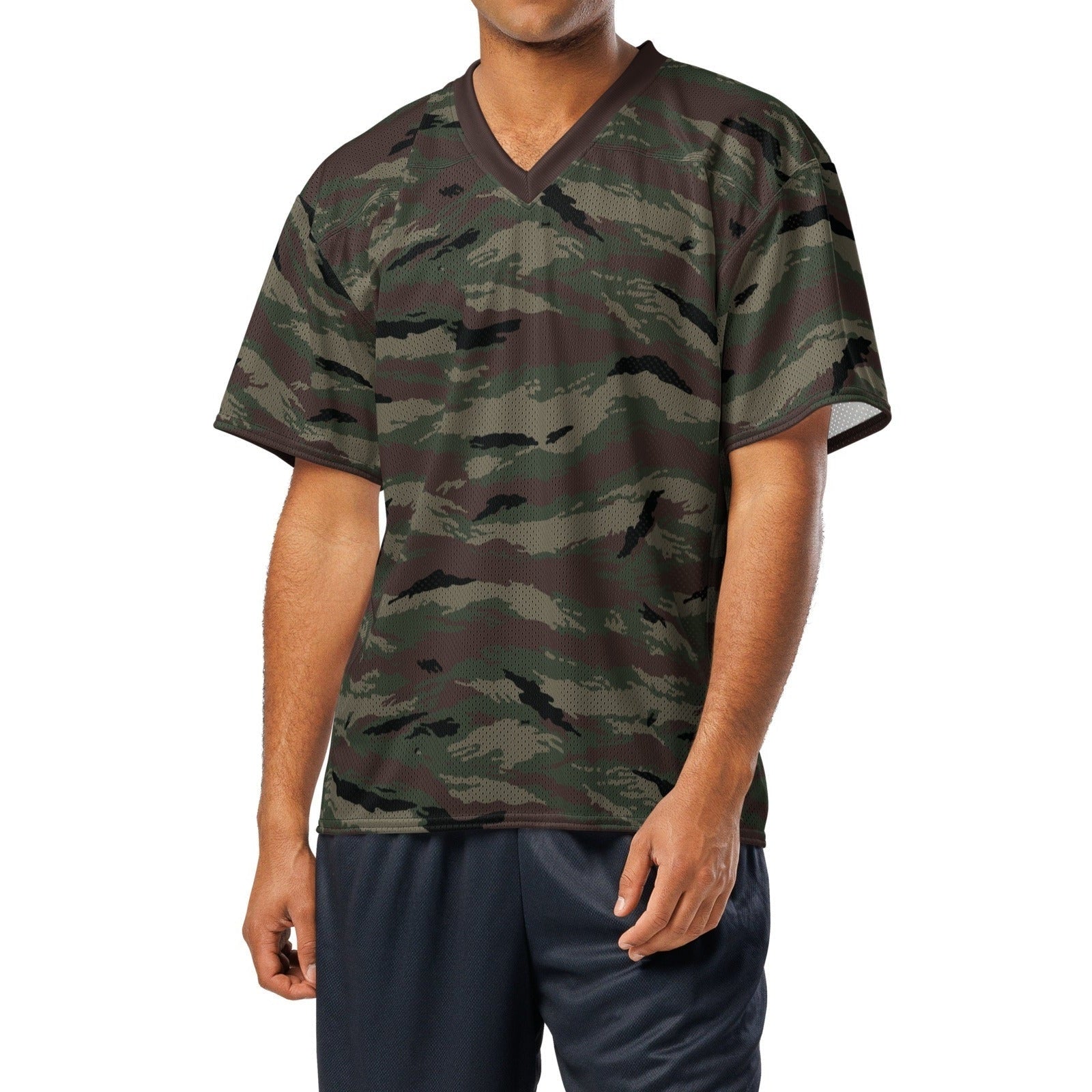 Kamysh Woodland Camo Football Jersey - Concealing Coloration