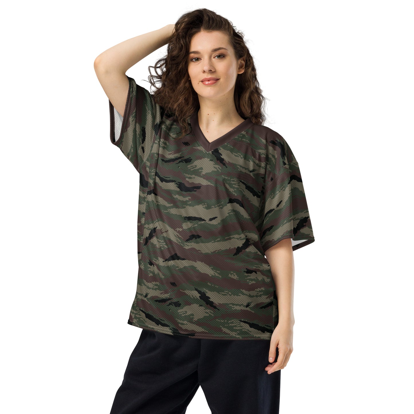 Kamysh Woodland Camo Football Jersey - Concealing Coloration