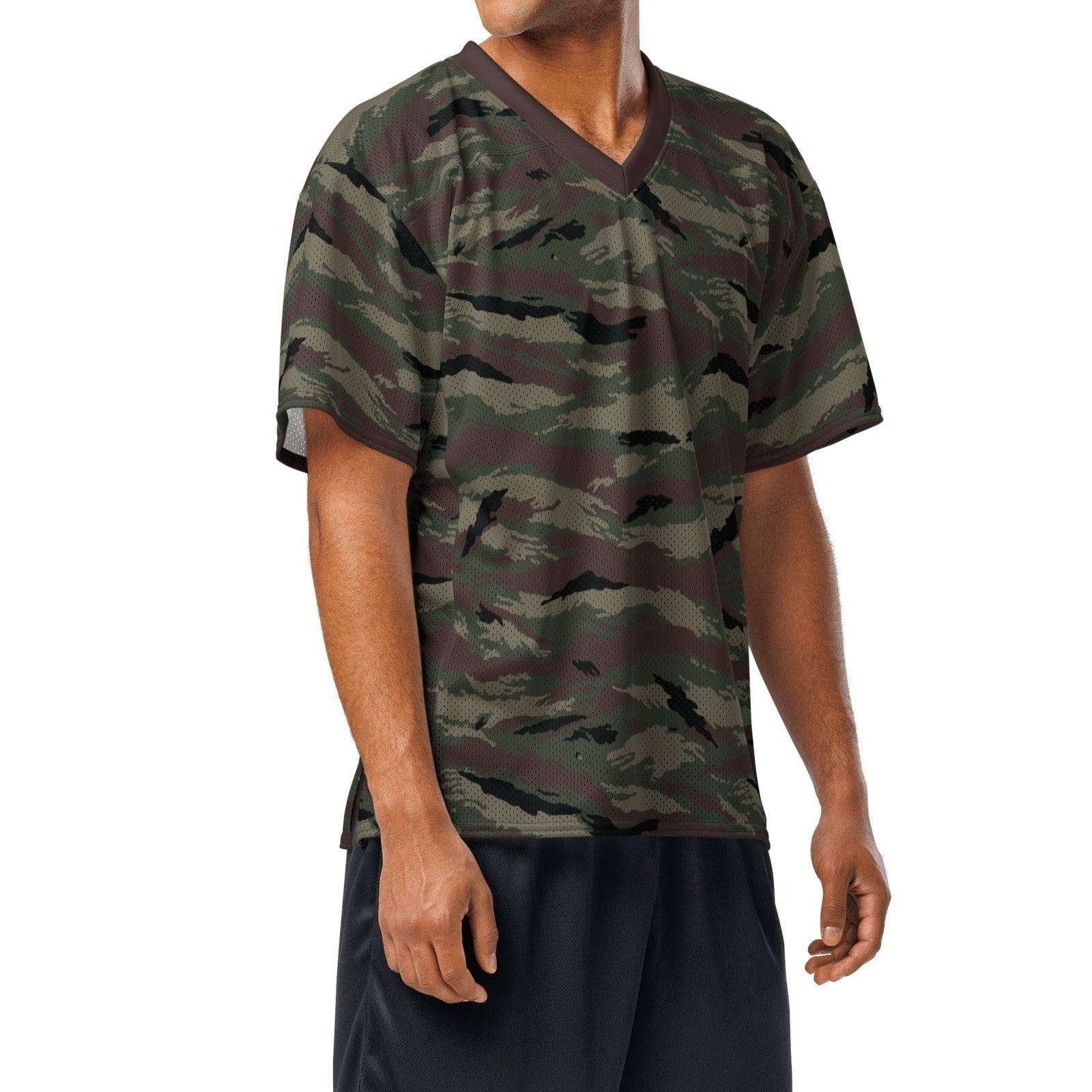 Kamysh Woodland Camo Football Jersey - Concealing Coloration