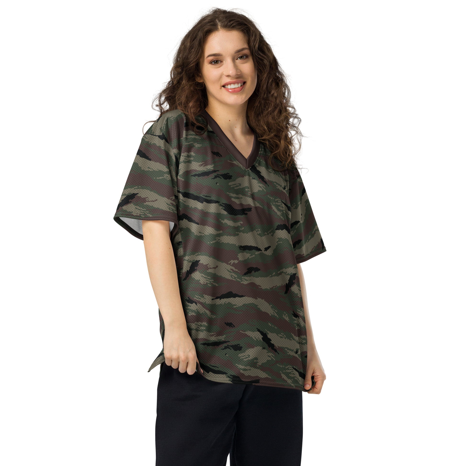 Kamysh Woodland Camo Football Jersey - Concealing Coloration