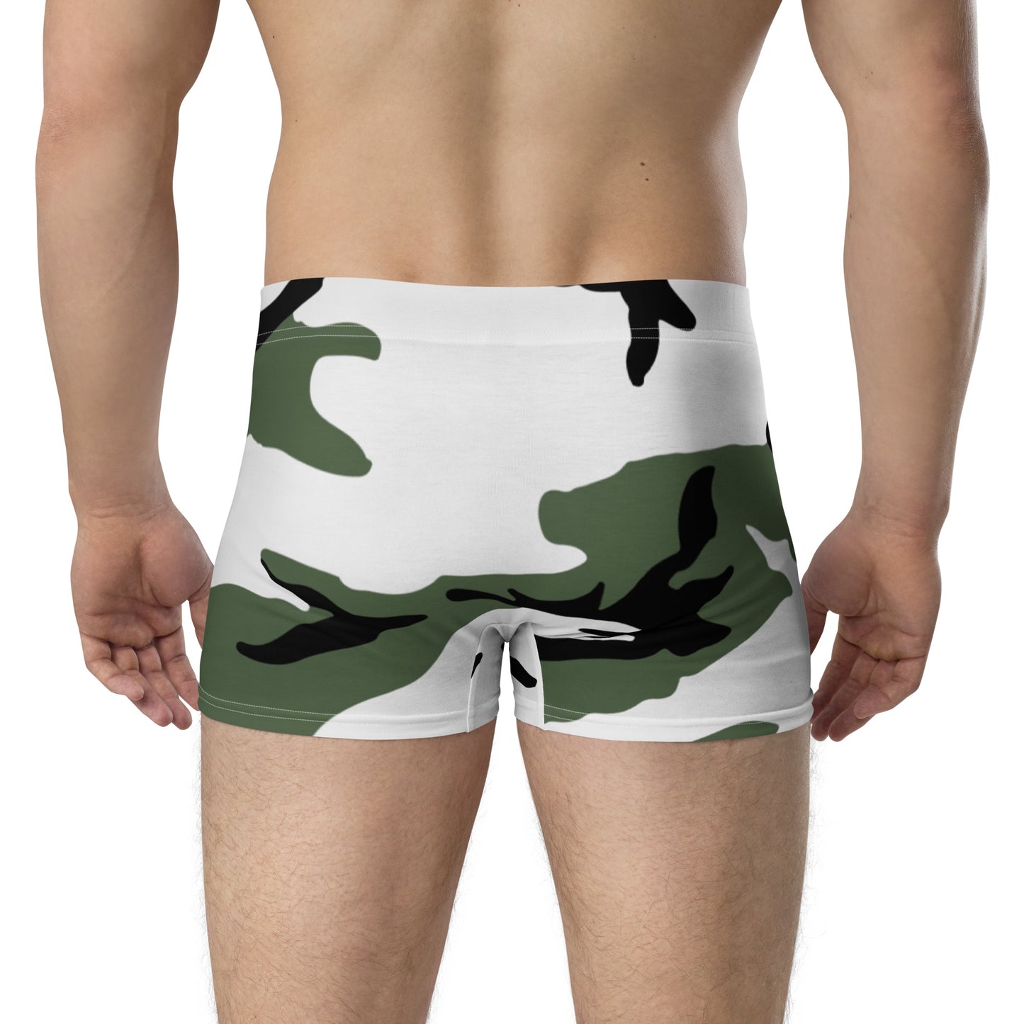 Three-Color Snow Camo Boxer Briefs