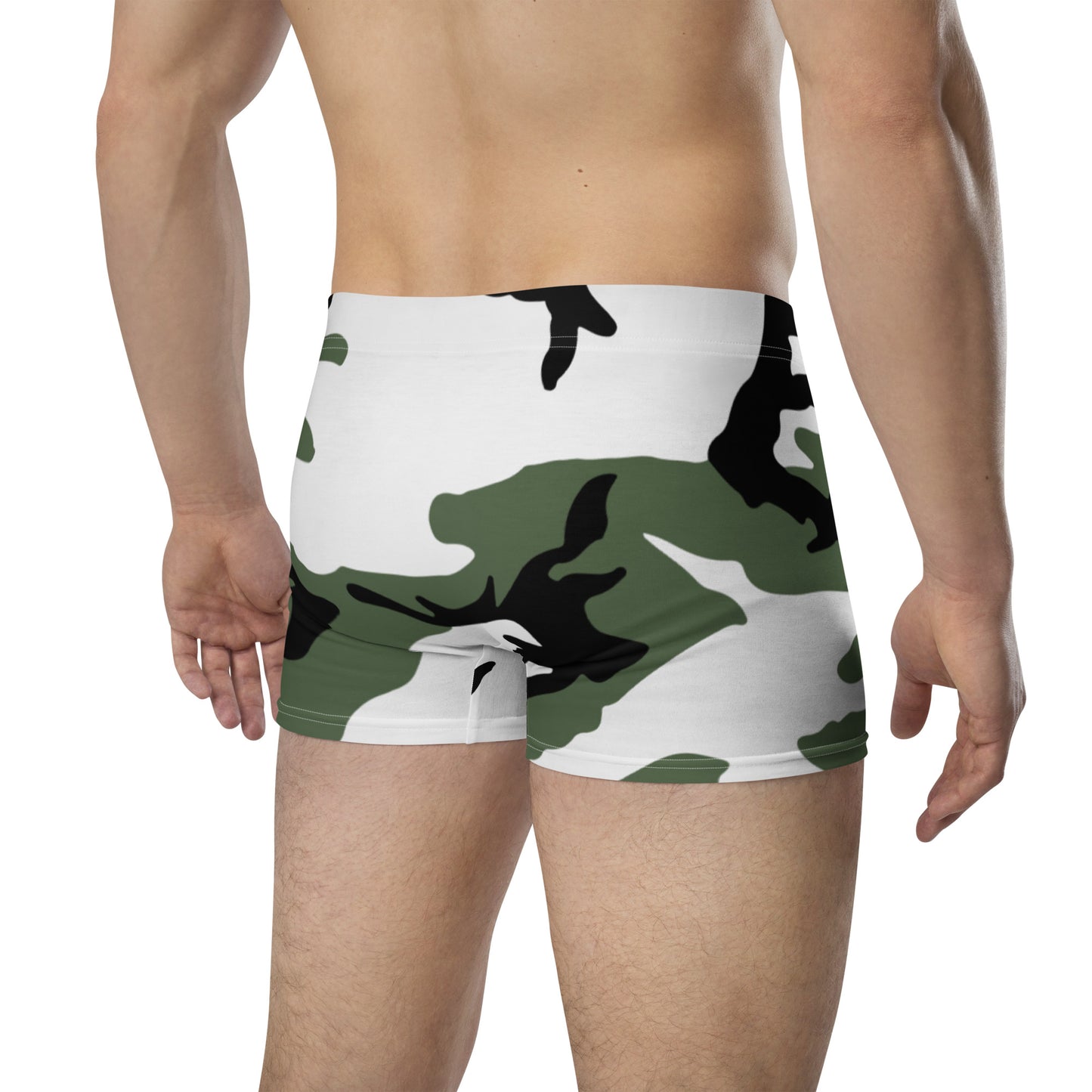 Three-Color Snow Camo Boxer Briefs