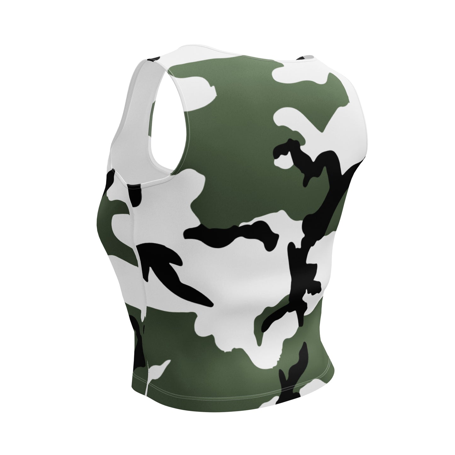 Snow BDU Camo Crop Top (Three-Color Snow) _ Concealing Coloration