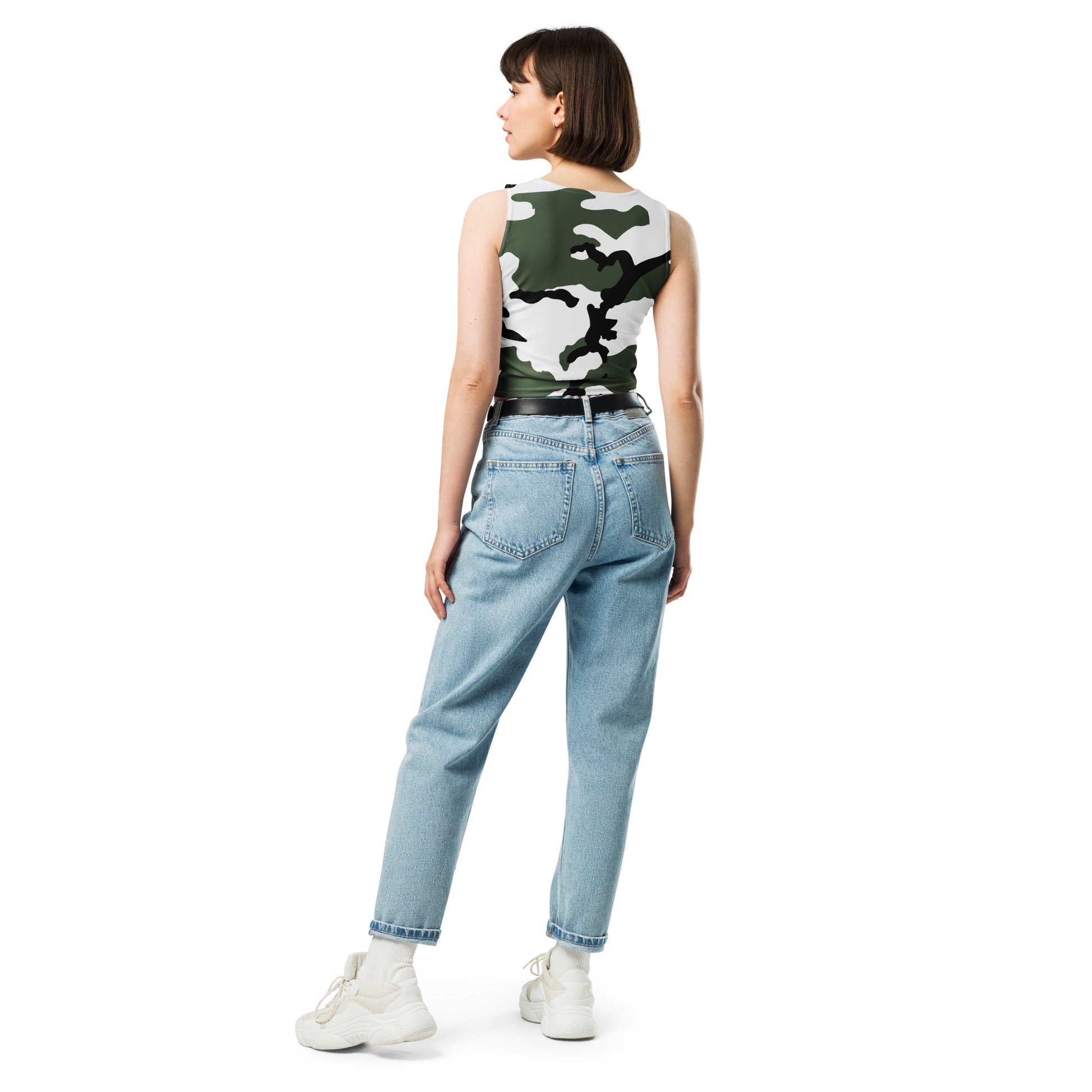 Snow BDU Camo Crop Top (Three-Color Snow) _ Concealing Coloration